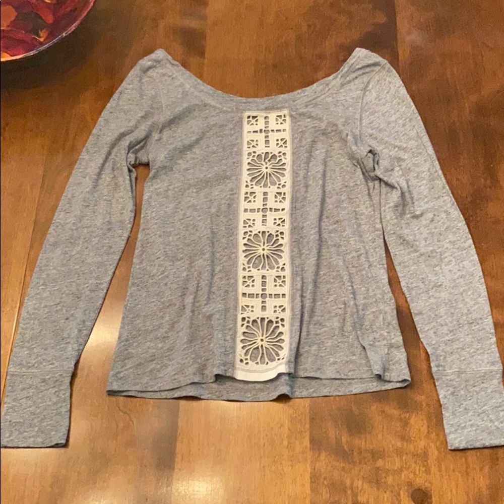 Grey anthropologie long sleeve